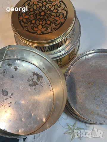 4 ретро ламаринени кутии от тахан халва 27/5, снимка 6 - Колекции - 51740261