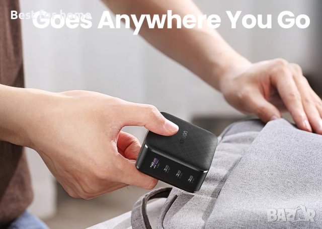 Зарядно устройство 220V UGREEN CD224, 65W, GaN, 3xUSB-C, 1xUSB-A, PD, QC бързо зареждане, снимка 2 - Друга електроника - 42312129