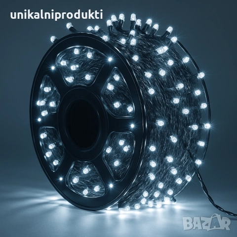 100м коледни външни лампички многоцветна LED светлина с 3500 мини диода , снимка 3 - Декорация за дома - 52666568