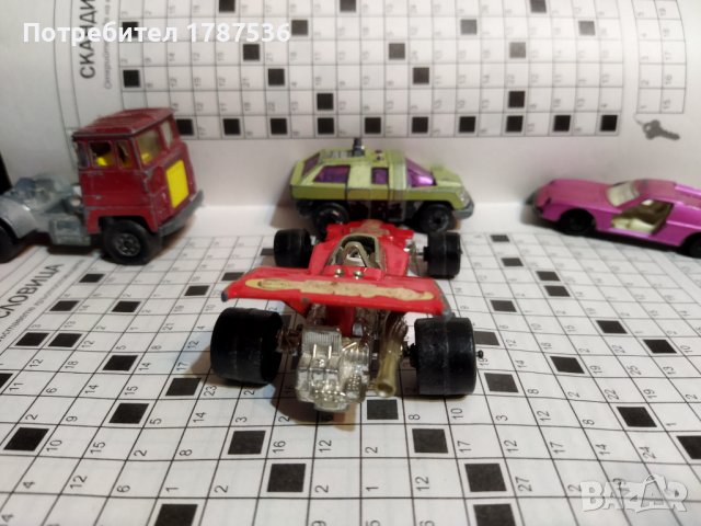 1971 Matchbox Speed Kings Car, Matchbox Race Car, Lesney Products, Made In England, Vintage Toy Car, снимка 4 - Колекции - 38881405