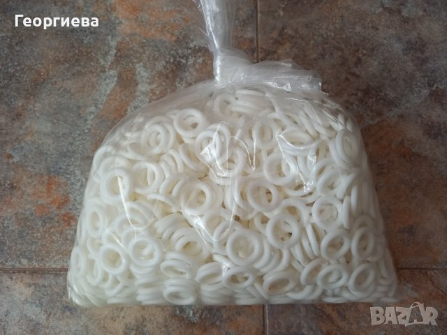 Нови пластмасови халки за пердета 1000 броя, снимка 2 - Пердета и завеси - 44241345