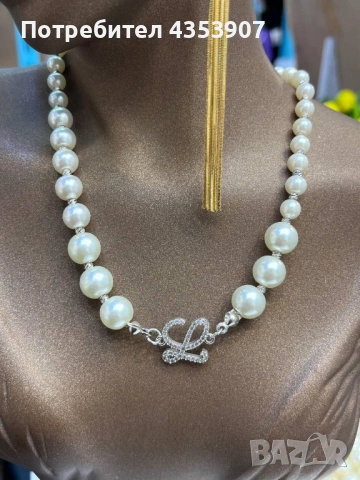 LOUIS VUITTON колие с перли, снимка 11 - Колиета, медальони, синджири - 53368307