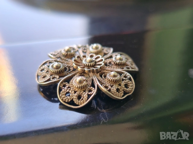 Сребърна висулка филигран, снимка 3 - Колиета, медальони, синджири - 54320546