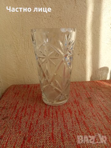 Кристална ваза-5 лева.