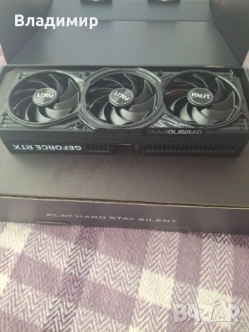 Супер мощна видеокарта Palit GeForce RTX 5080 GamingPro 16GB GDDR7 с гаранция + подарък дъжач!