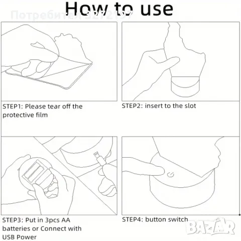 Холограмна 3D LED лампа Ветроходен кораб,RGB Седемцветен Интелигентен Контрол,USB, снимка 8 - Настолни лампи - 49492653