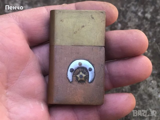 стара бензинова запалка - ВОЙНИШКО /окопно/ ТВОРЧЕСТВО, снимка 1