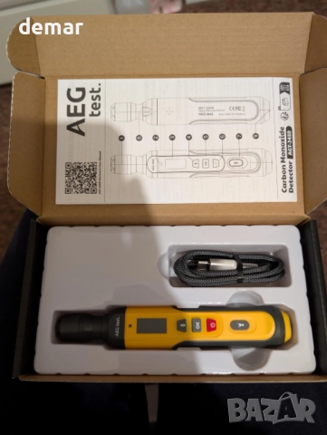 AEGTEST AGT-2459 Преносим детектор за въглероден оксид – презареждаем, 0~1000PPM, снимка 8 - Друга електроника - 52130903