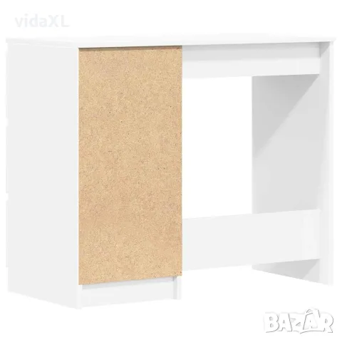vidaXL Бюро, бяло, 90x45x76 см, инженерно дърво, снимка 8 - Бюра - 56147772
