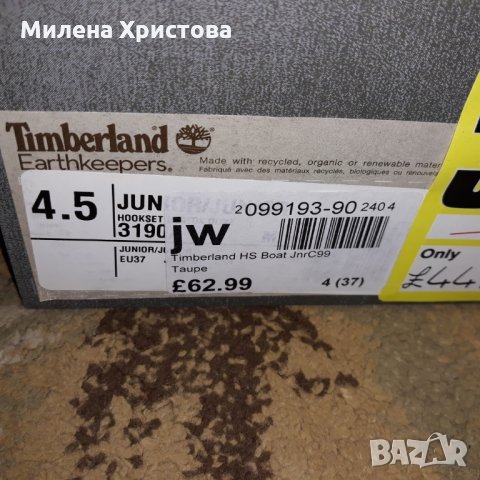 н,36;37;38;38.5;40 TIMBERLAND мокасини , снимка 5 - Детски обувки - 29339153