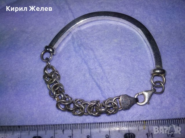 ВЕРСАЧЕ ШАРМАНТНА СРЕБЪРНА ДИЗАЙНЕРСКИ АРТ МОДЕЛ ГРИВНА СРЕБРО 925 МАЙСТОРСКО БУТИКОВО БИЖУ 40568, снимка 15 - Гривни - 42615288