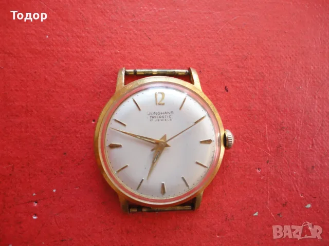 Позлатен часовник Junghans Tyiplastic 17 Jewels, снимка 8 - Мъжки - 56208669