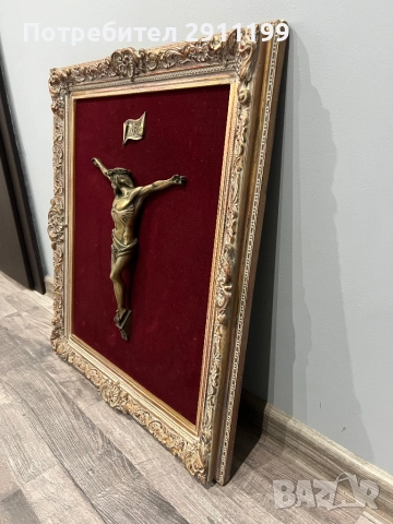 Метално разпятие – картина, снимка 3 - Картини - 52096094