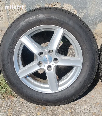 Лети джанти Dezent 5x108 16" с зимни гуми Goodyear dot 3925 215/60/16, снимка 5 - Гуми и джанти - 55988903
