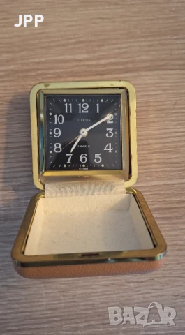 Туристически часовник с будилник EUROPE 2 JEWELS, снимка 6 - Антикварни и старинни предмети - 50999633