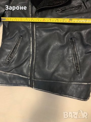 Детско кожено яке с изтъркан ефект Zara, снимка 2 - Детски якета и елеци - 34199484