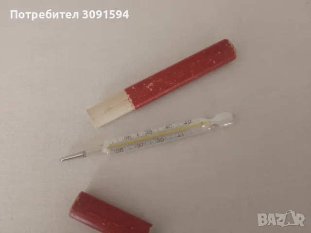 Стар телесен  медицински термометър  Германия,работи измерва перфектно тестван във топла и студена в, снимка 7 - Антикварни и старинни предмети - 49909736