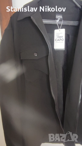 Ново Яке Capo button jacket Black, Size XXL, снимка 3 - Якета - 52586189