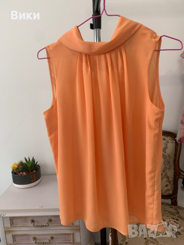 Дамски топ в цвят праскова размер 38 подходящ за S-M, снимка 5 - Корсети, бюстиета, топове - 44687310