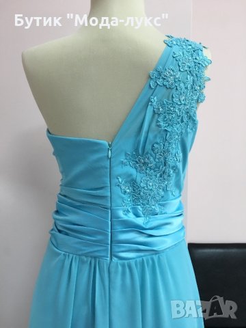 Официална светлосиня рокля, снимка 5 - Рокли - 29968686