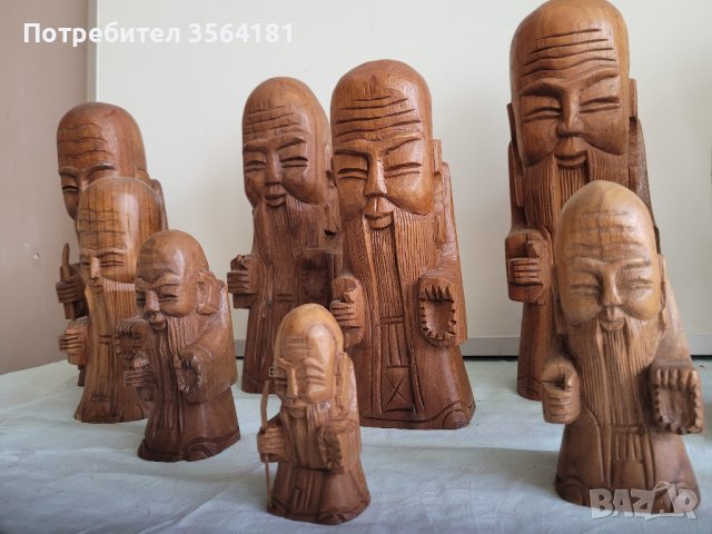 азиатски дървени склуптори , снимка 16 - Антикварни и старинни предмети - 42027720