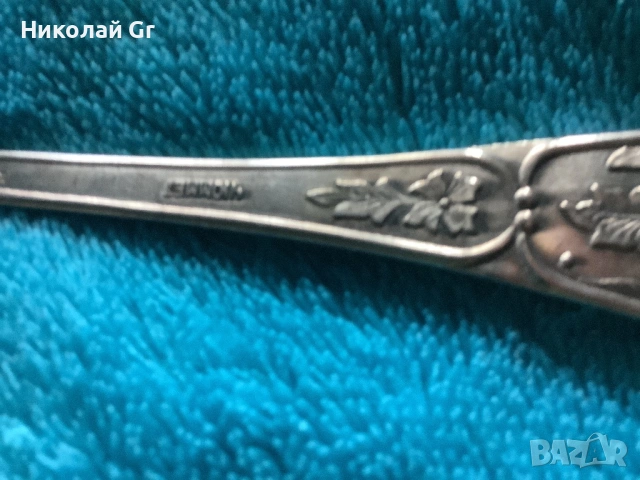 Лъжици посребрен произведено вСССР1974 години Мстера  дължина 18см отличен състояние, снимка 3 - Антикварни и старинни предмети - 54146911