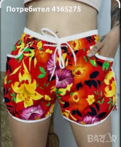 Ново❤️✅Къси дамски панталонки с джобчета❎S M L XL 🌞😍, снимка 3 - Панталони - 50556062