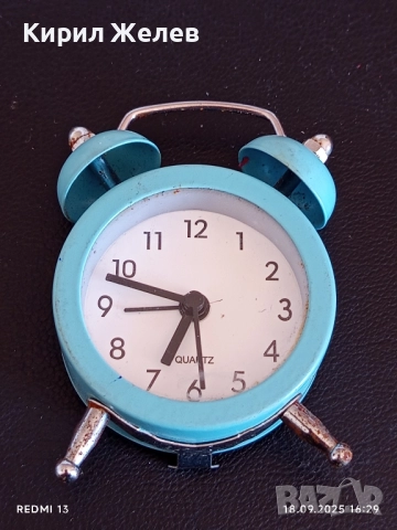 Красив малък будилник кварц за КОЛЕКЦИЯ ДЕКОРАЦИЯ 50598, снимка 2 - Декорация за дома - 51759189
