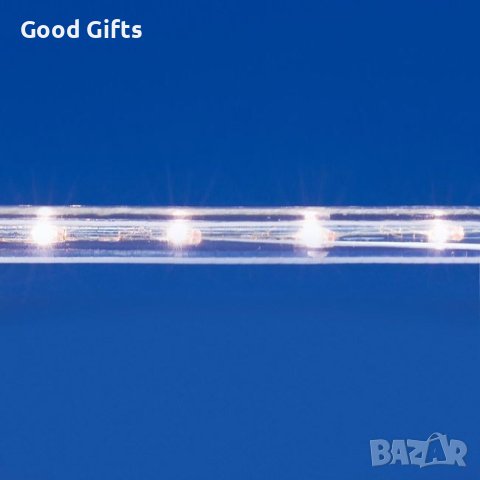 LED Светещ Коледен маркуч, 14.5м Студено бяло, снимка 2 - Лед осветление - 42743248