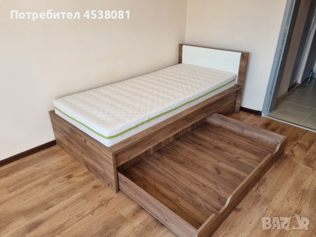 Легло с ортопедичен матрак 107/207/80, снимка 1