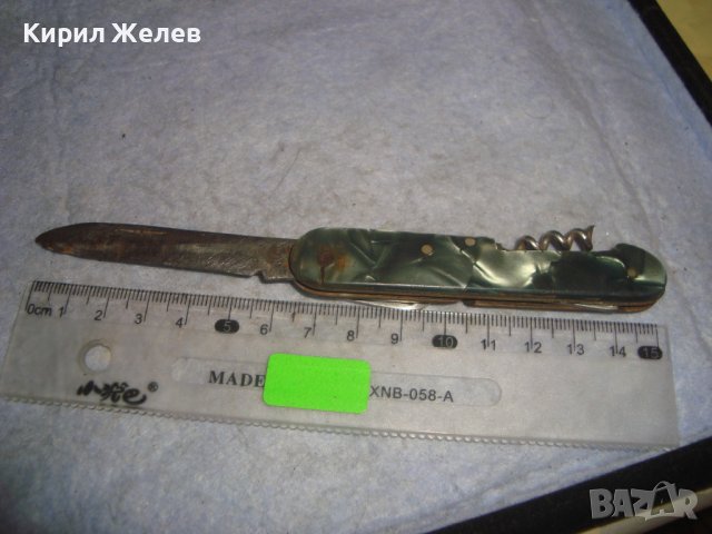 СТАРО КОЛЕКЦИОНЕРСКО КОМБИНИРАНО ДЖОБНО НОЖЧЕ с МАРКИРОВКА 30875, снимка 4 - Колекции - 37901287