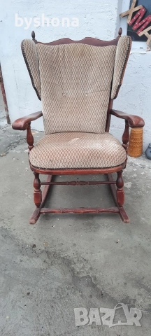 Луксозен люлеещ стол, снимка 7 - Столове - 52898441