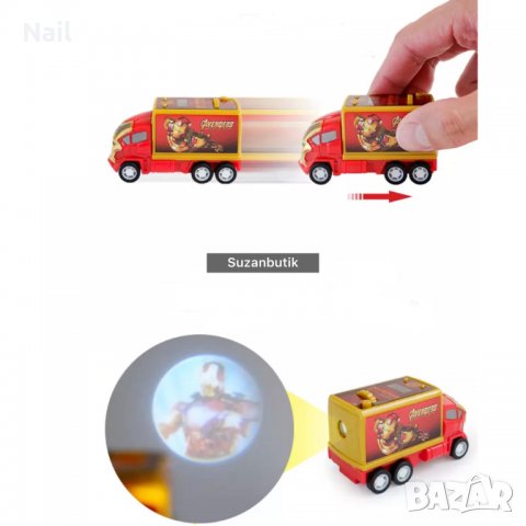 Детски Часовник кола Spider man с прожектор - спайдър мен , снимка 2 - Други - 38172703