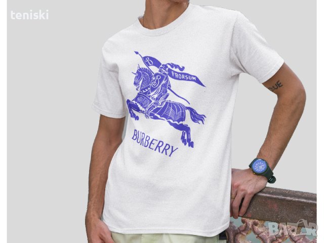 Мъжка тениска Burberry принт Всички размери