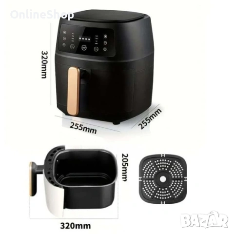 Еър фрайър Silver Crest S-18, 8 литра, 2400 W, снимка 5 - Други инструменти - 53367876