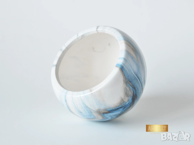 Декоративни Кашпи за Сукуленти и Цветя / Подарък за Нов Дом / Цветни Саксии Изработени от Смола , снимка 12 - Саксии и кашпи - 52412648