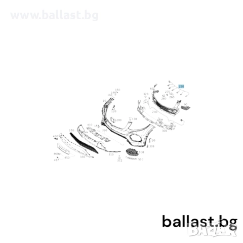 Инсталация предна броня A2925404401 GLE W292