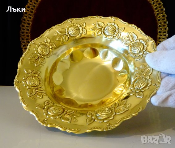 Старинна английска фруктиера,рози,релеф. , снимка 4 - Антикварни и старинни предмети - 35649174