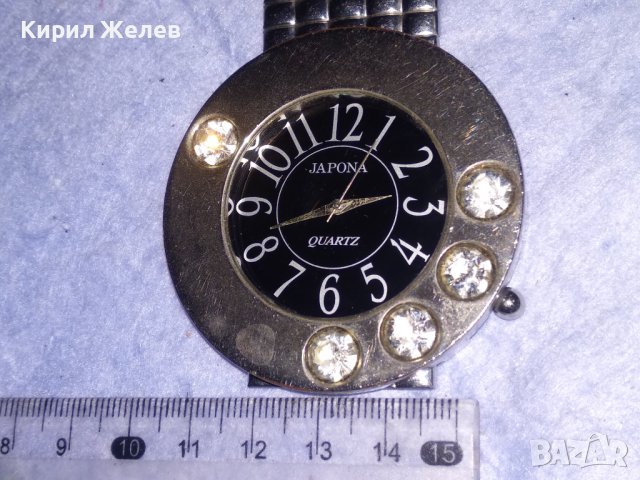 JAPONA QUARTZ ФЕШЪН АРТ МОДЕЛ МАРКОВ ДАМСКИ КВАРЦОВ ЧАСОВНИК с ИСКРЯЩИ КРИСТАЛИ 37234