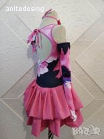 Рокля за спортни танци в цикламено, снимка 6 - Детски рокли и поли - 39744168