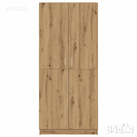 vidaXL Гардероб Artisan Дъб 90x52x200 cm Инженерна дървесина, снимка 4 - Гардероби - 56148253
