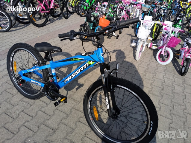 BG Алуминиев велосипед 24" MARTY син, снимка 4 - Велосипеди - 54334772