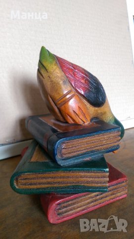 Дървена фигура на патица, снимка 5 - Колекции - 31466285