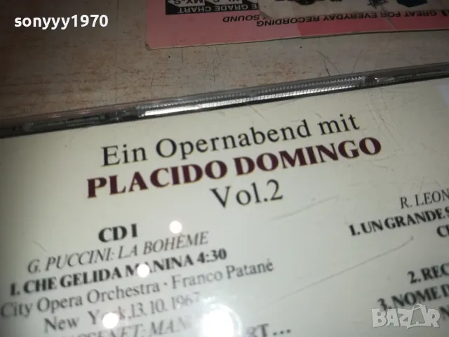 PLACIDO DOMINGO X2 CD-MADE IN ITALY-ВНОС GERMANY 3110241928, снимка 12 - CD дискове - 47791730