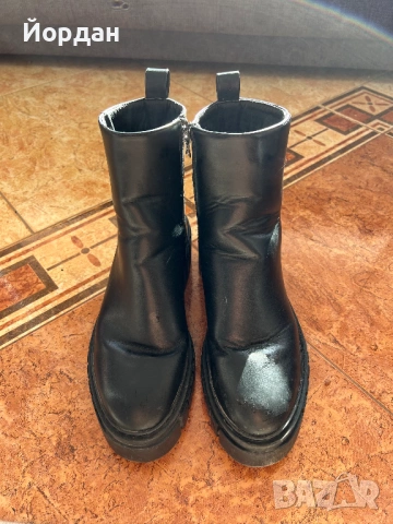 Дамски кожени боти 39 номер, снимка 3 - Дамски боти - 53131165