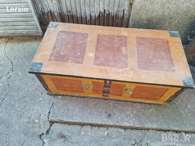 Дървена ракла(сандък), снимка 3 - Антикварни и старинни предмети - 51639952