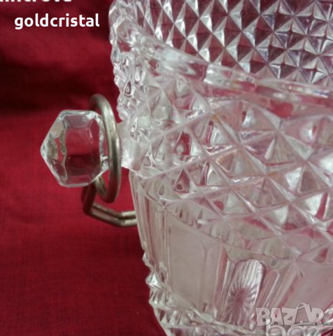кристална ледарка шампаниера купа, снимка 3 - Антикварни и старинни предмети - 17710232