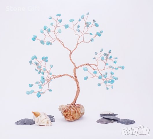 Дръвче Тюркоаз, Семеен подарък, Подарък за Приятел, Подарък за юбилей, Подарък за годишнина,Имен ден, снимка 6 - Декорация за дома - 32993295