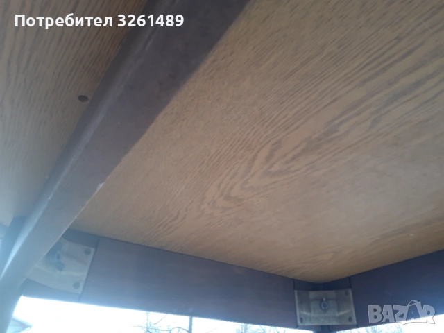 Дървена кръгла маса, снимка 3 - Маси - 53229349