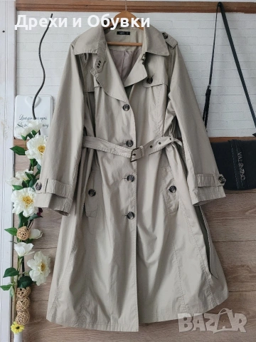 Нов тренч манто в бежов цвят 